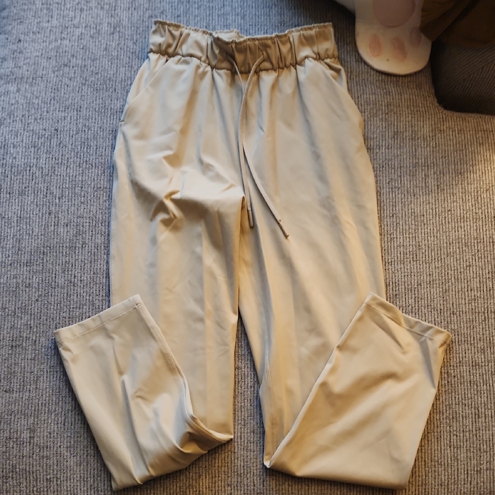 lululemon athletica Men's Tan Drawstring Chinos